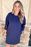 Spanx: Airessentials Crew Neck Dress - Timeless Navy