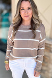 Z Supply: Sienna Stripe Sweater - Latte