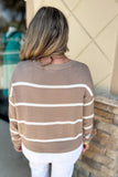 Z Supply: Sienna Stripe Sweater - Latte