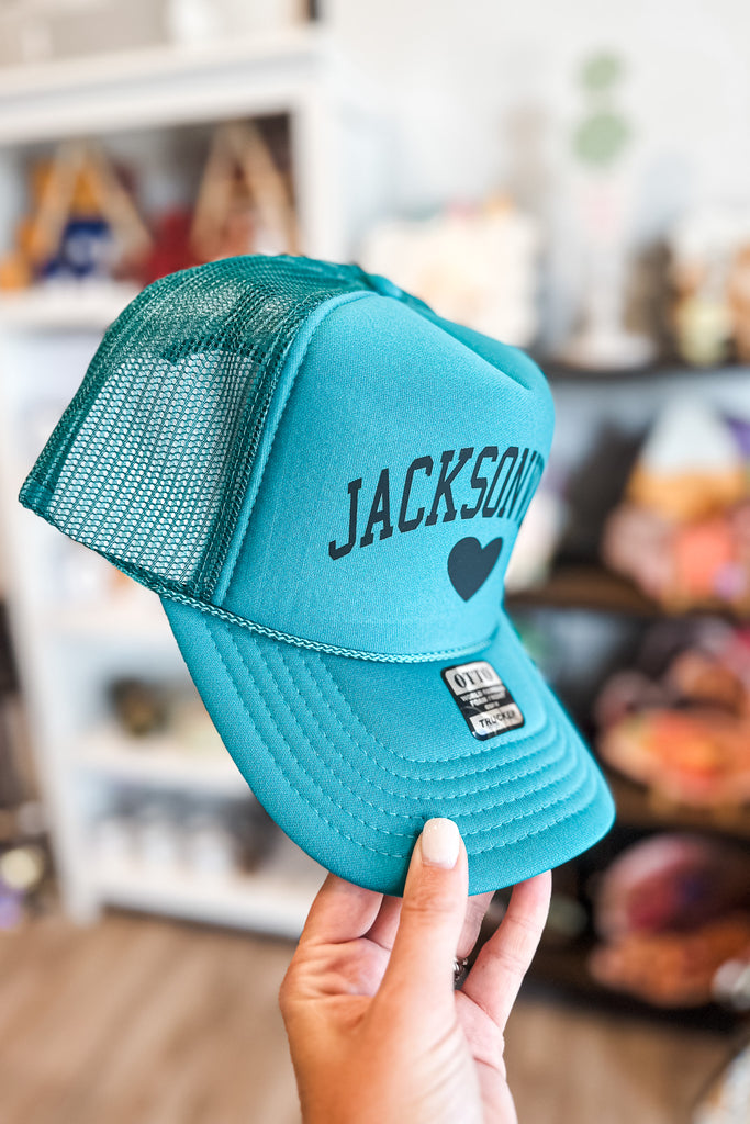 Jacksonville Heart Teal Hat