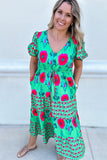 All Together Kelly Green Midi Dress