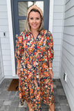 Autumn Winds Midi Dress