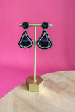 Witches Hat Beaded Earrings