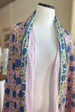 Pink + Blue  Printed Scarf