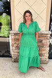 Look At Me Now Midi Dress - Kelly Green