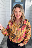 Wild Thing Button Down - Taupe
