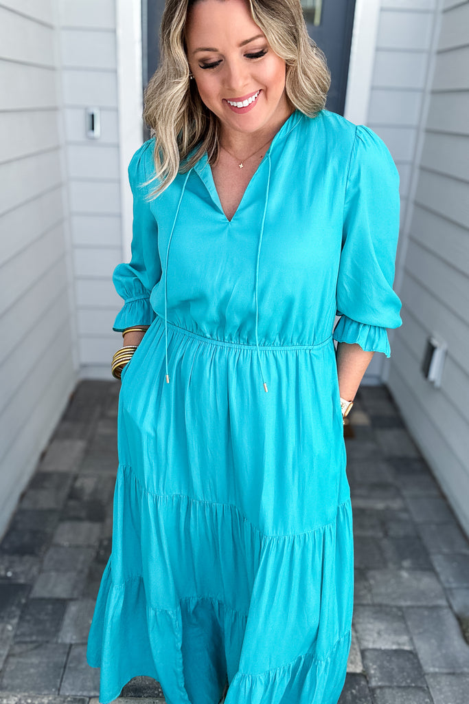 Left In The Dust Maxi - Turquoise
