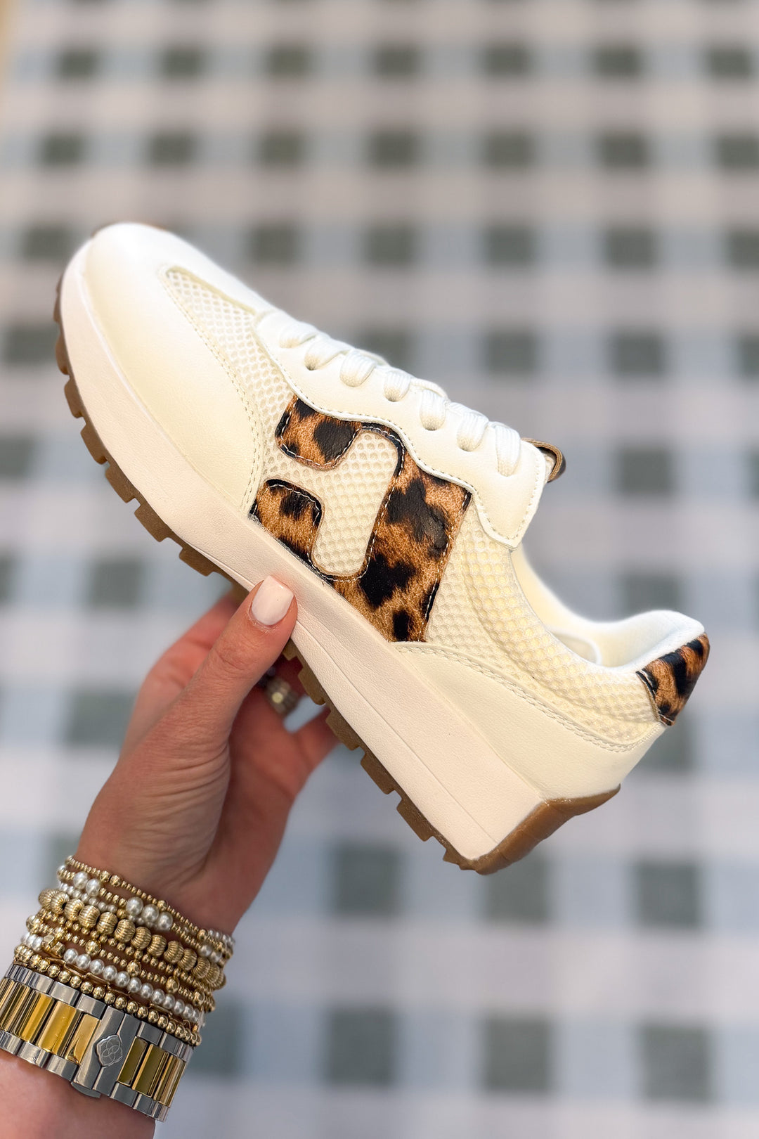 Corkys: No Prob Leopard + White Sneaker