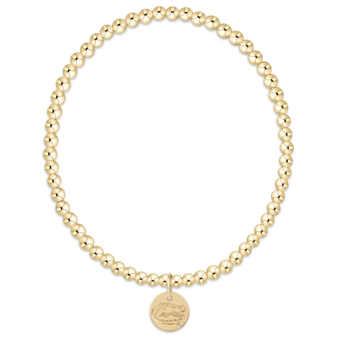 enewton: ecollegiate classic gold 3mm bracelet - FLORIDA disc