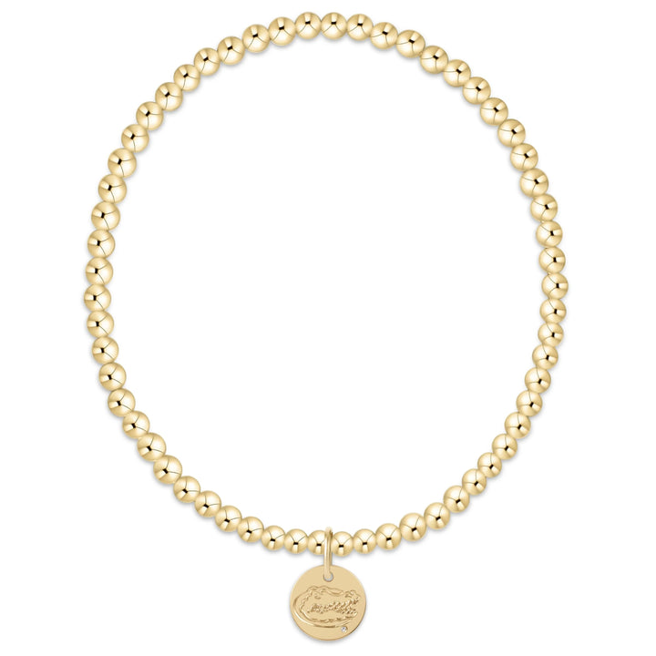 enewton: ecollegiate classic gold 3mm bracelet - FLORIDA disc