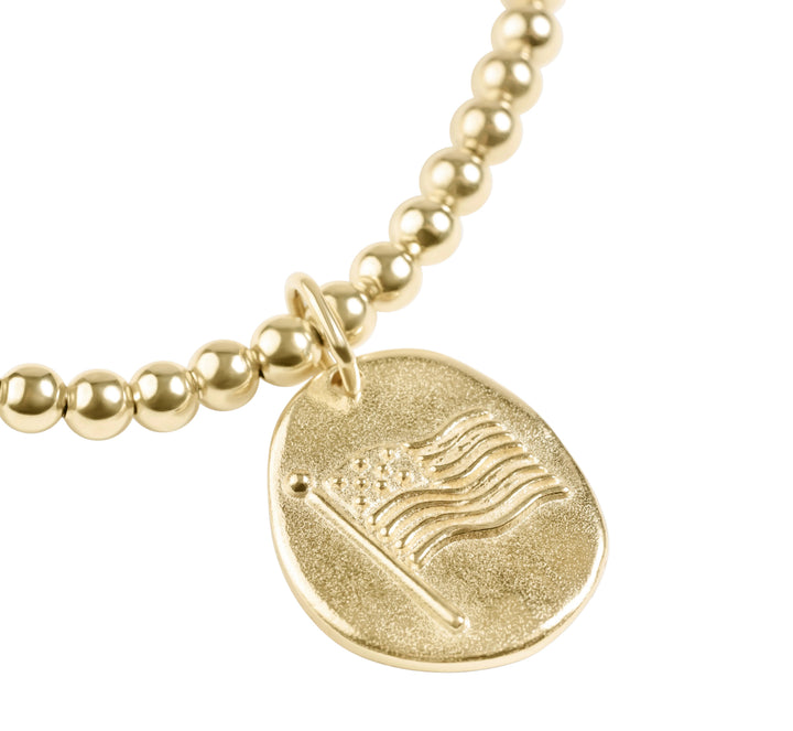 enewton: Classic Gold 3mm Bracelet - Inspire America Gold Disc