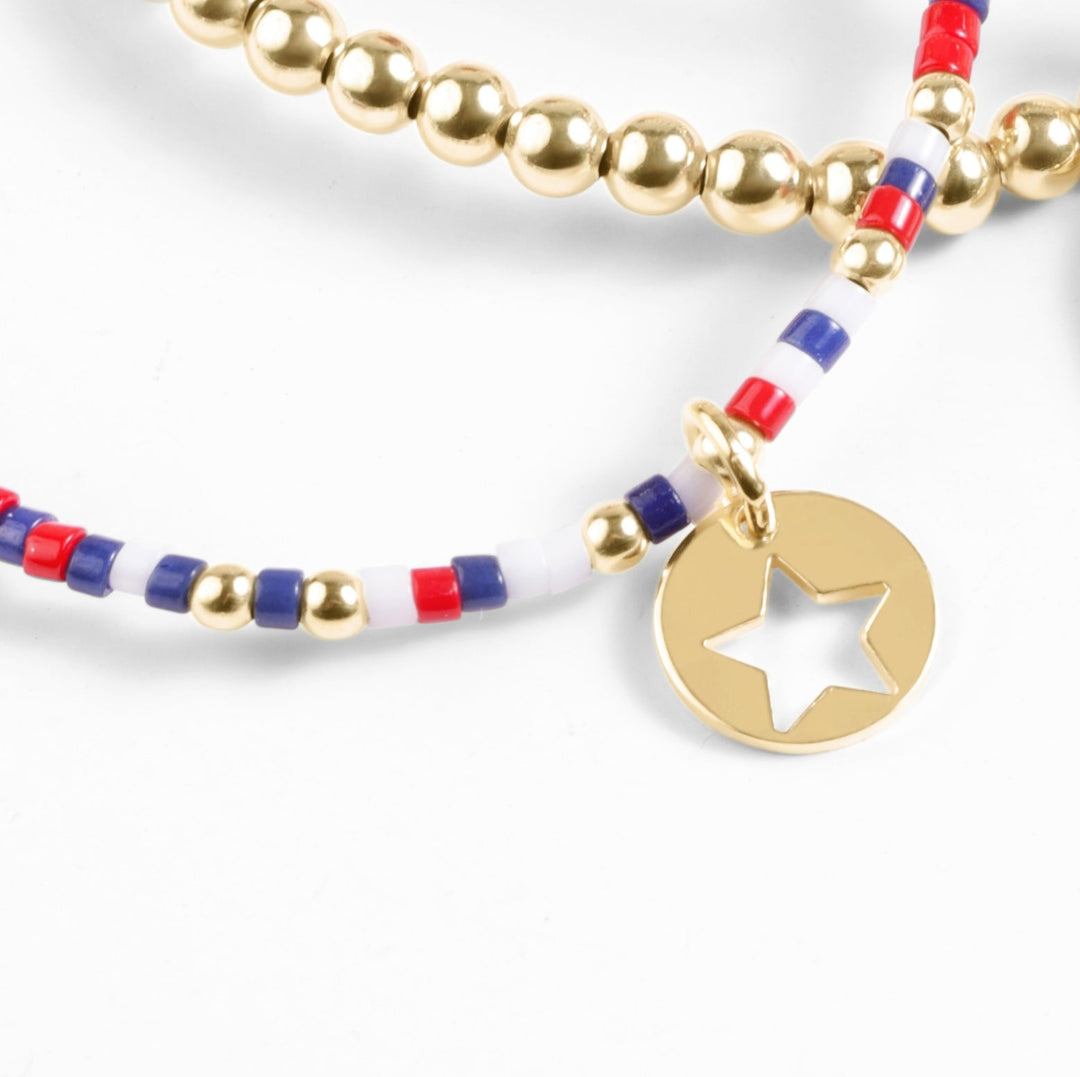 enewton: Hope Unwritten Bracelet - Firecracker - Star Small Gold Disc