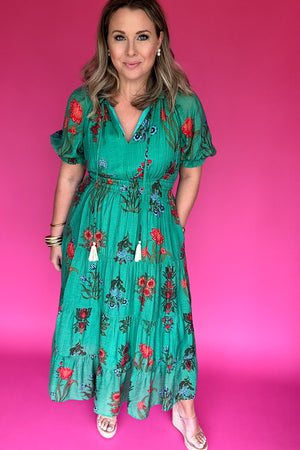 THML: I See You Floral Maxi Dress