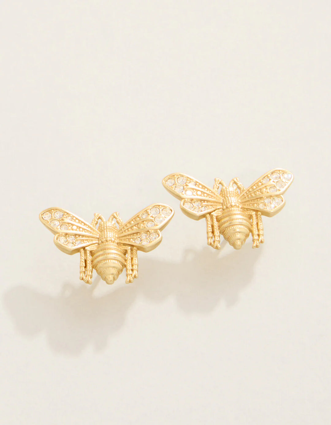 Spartina 449: Vintage Bee Stud Earrings Crystal