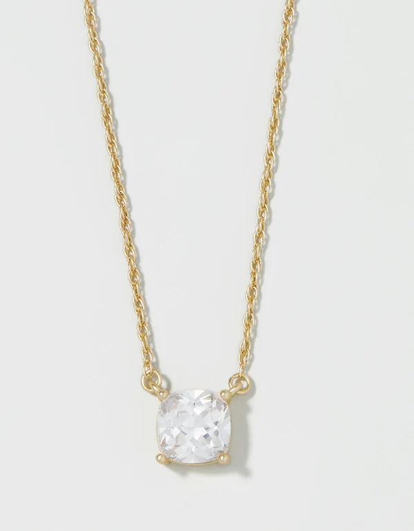 Spartina 449: Sea La Vie Shine Necklace 18” Brilliant/Cushion - Gold