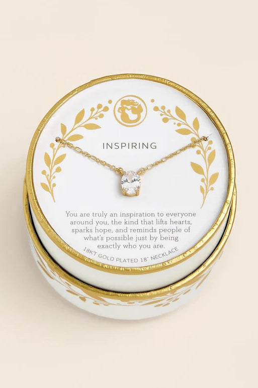 Spartina 449: Sea La Vie Shine Necklace 18” Inspiring/Oval Gold