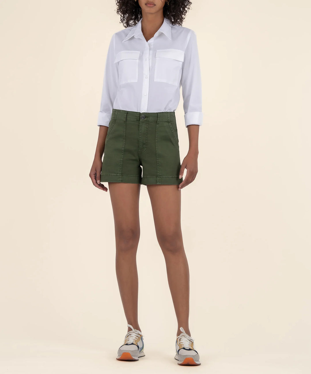 KUT:  JANE High Rise Short - Olive