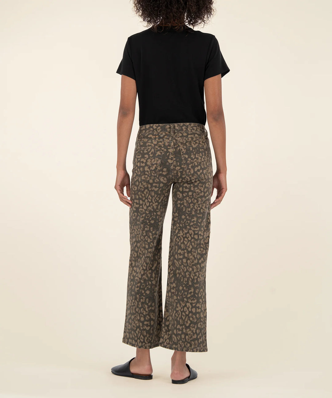 KUT: Meg High Rise Wide Leg - Leopard