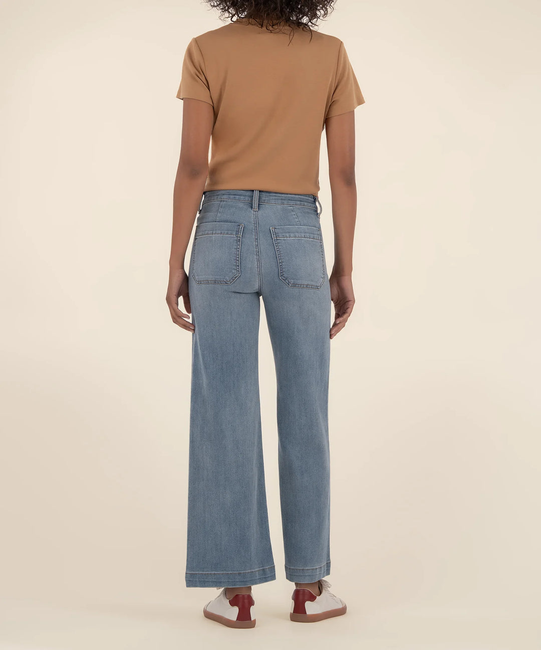 KUT: Meg High Rise Front Patch Wide Leg- INVALUABLE