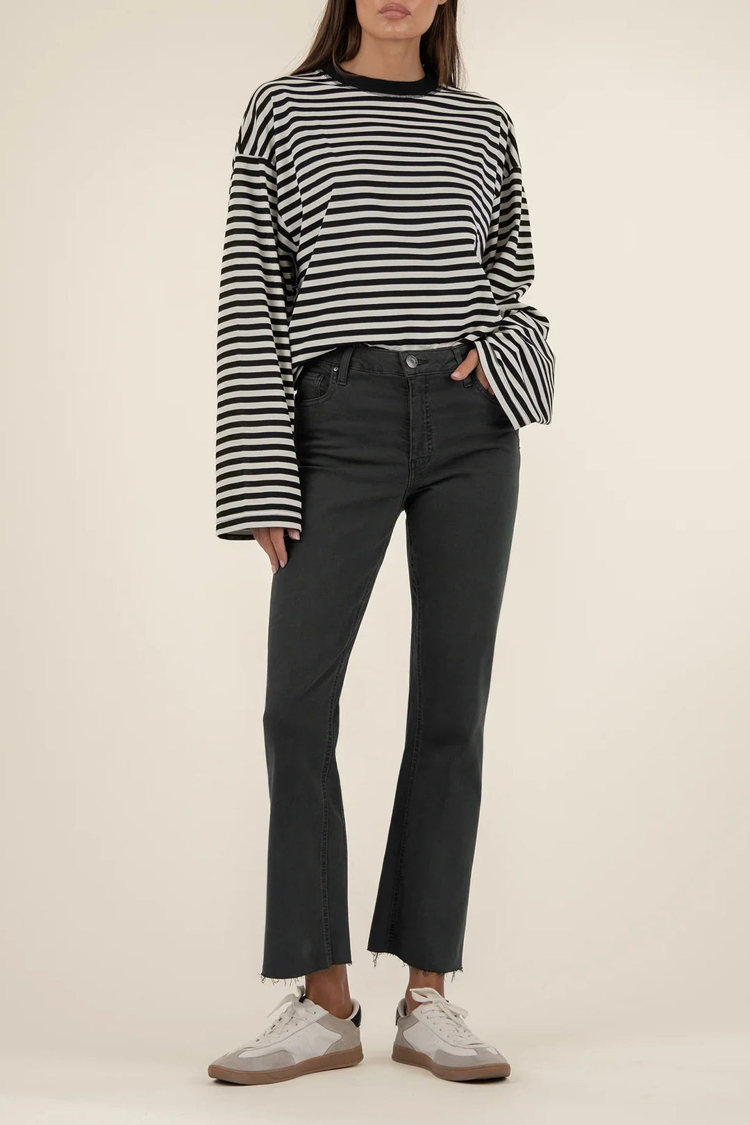 KUT: Kelsey High Rise Ankle  - Pewter Green
