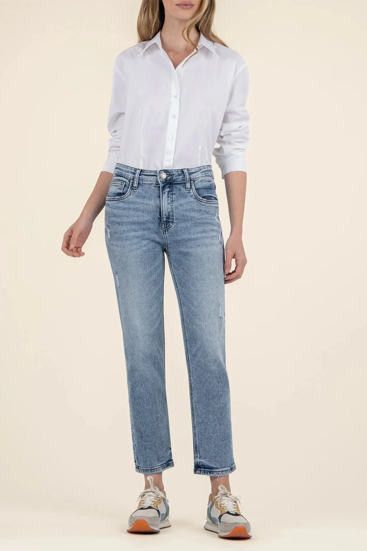 KUT: RACHAEL HIGH RISE Mom Jean - EQUALITY