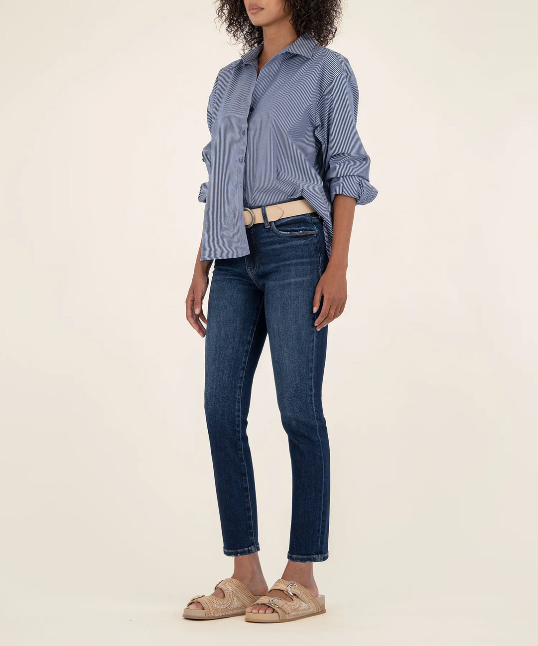 KUT: REESE HIGH RISE STRAIGHT LEG ANKLE - ENCHANTMENT