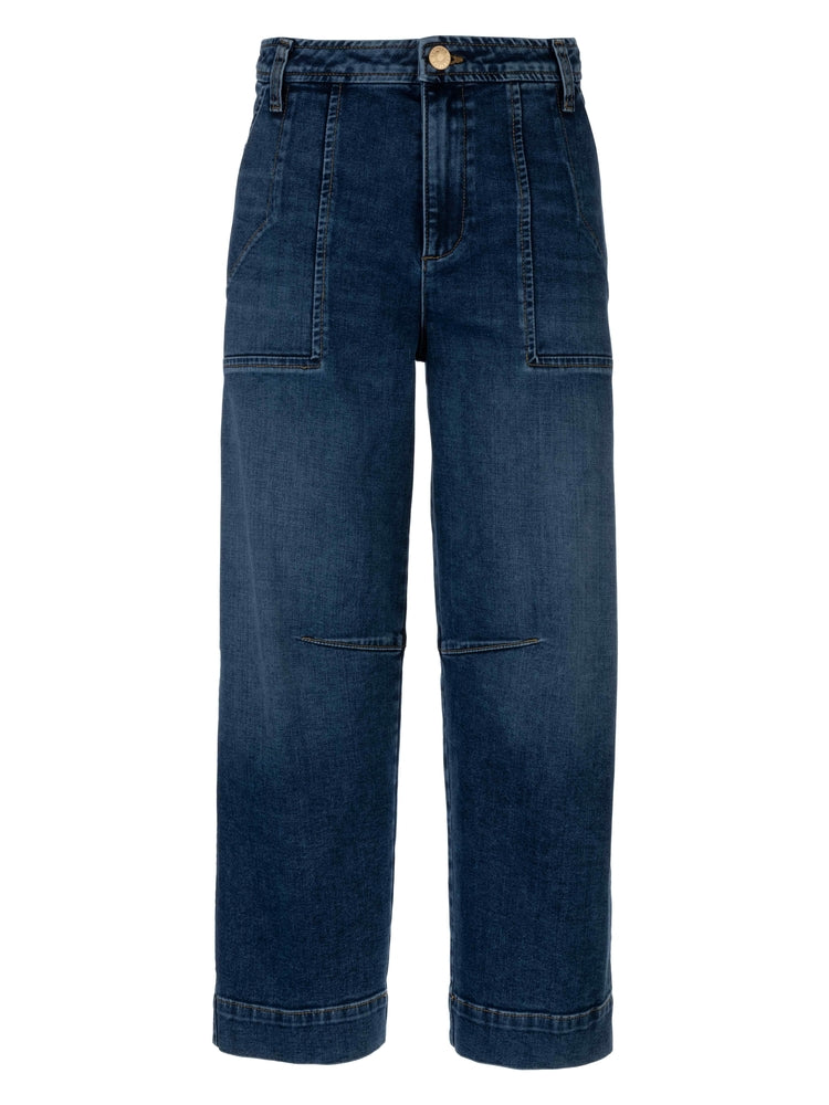 KUT: Ashton High Rise Barrell Leg Jean - Medium Wash