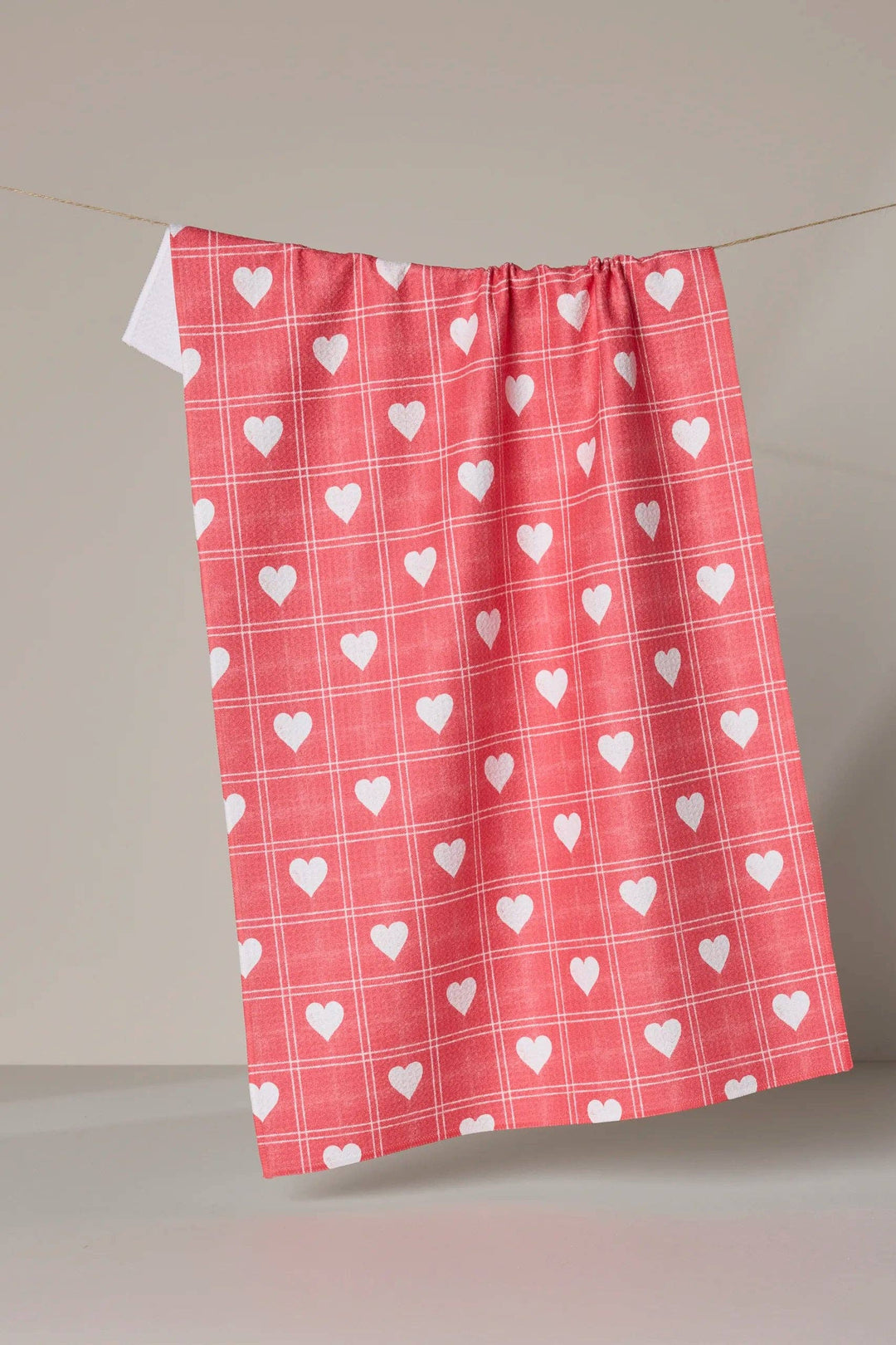 Kind Spirit Red Geometry Tea Towel