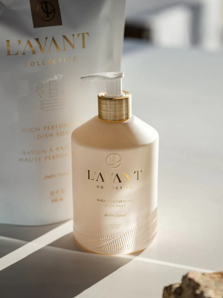 L'AVANT Collective: High Performing Dish Soap Ambre Santal 16oz