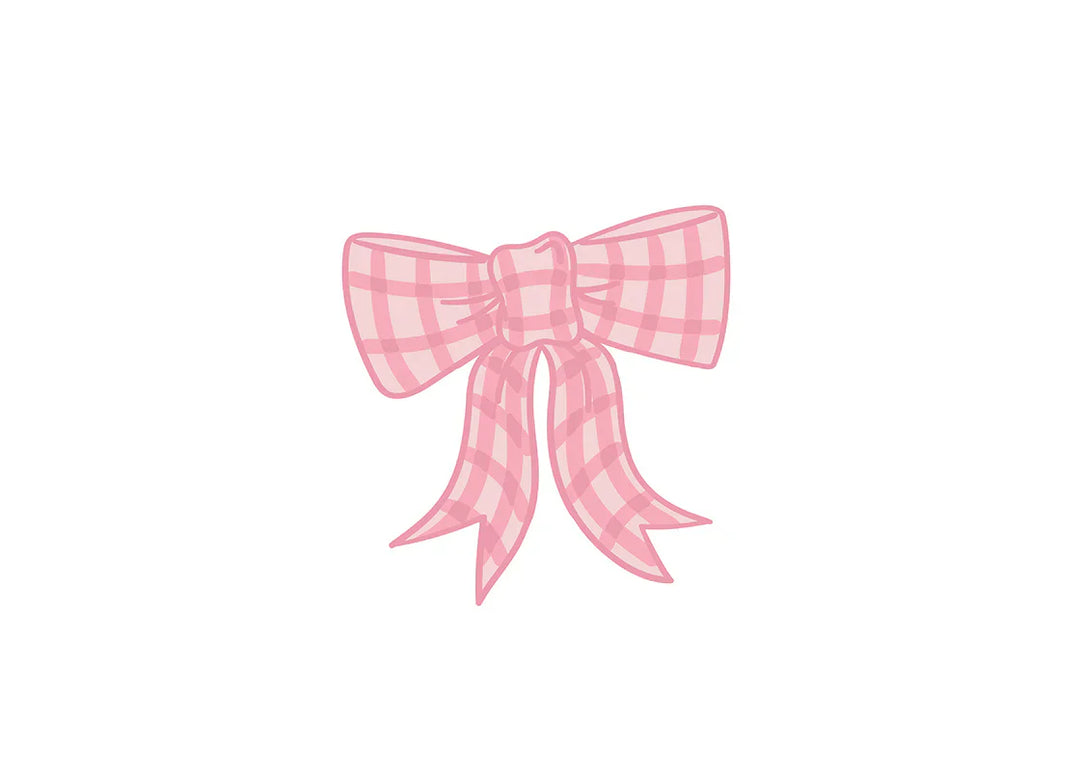 Happy Everything: Pink Gingham Bow Attachment - B Social Boutique