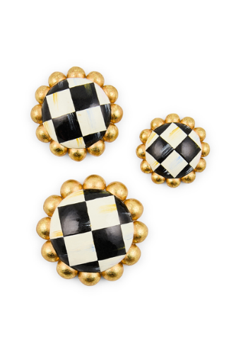 MacKenzie Childs: Courtly Check Magnets, Set of 3