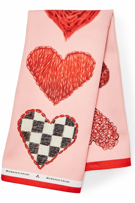 MacKenzie Childs: Heart Dish Towel