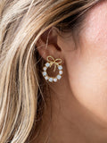 Wreath Rhinestone Earrings