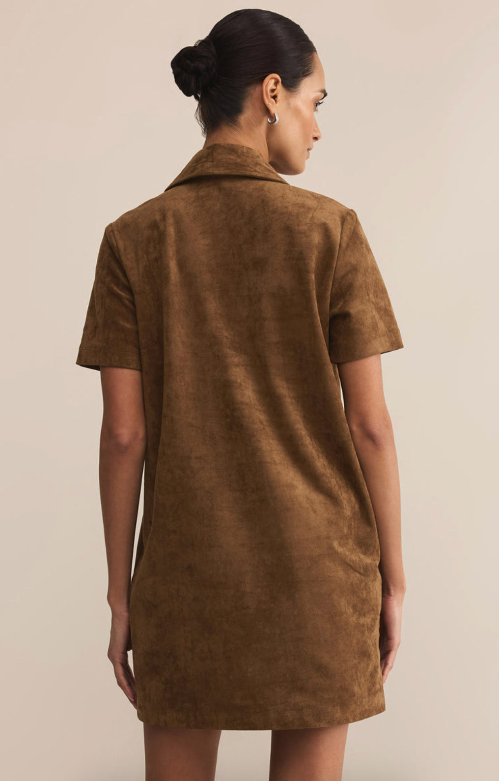Z Supply: Sydney Suede Mini Dress - Coconut