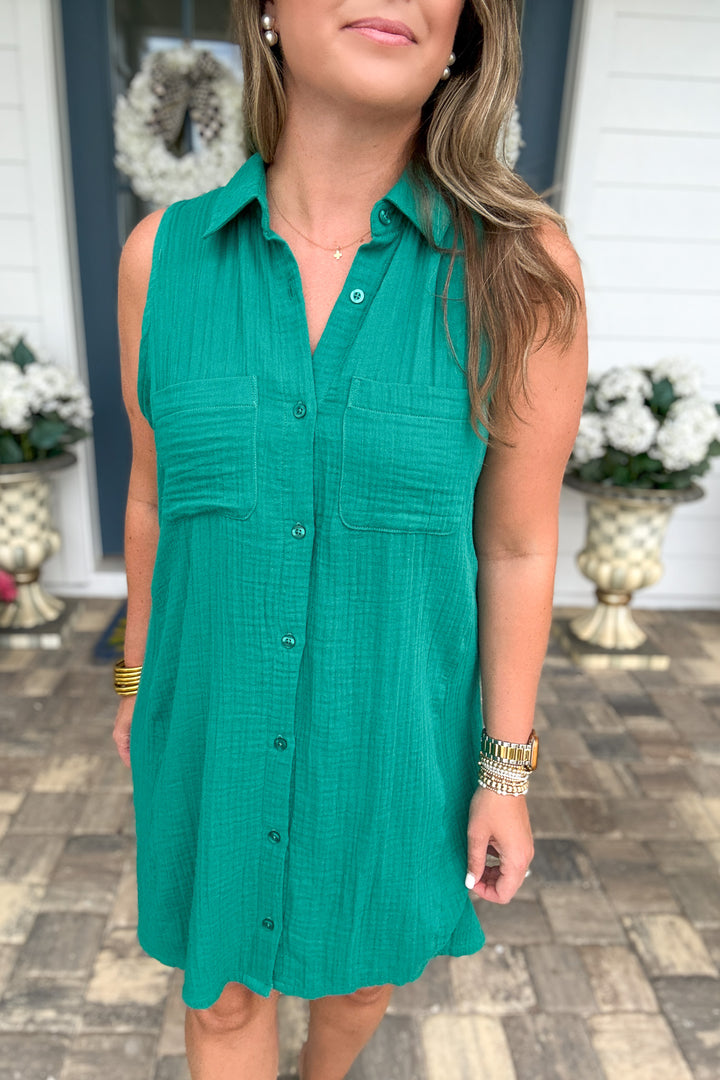 Z Supply: New Light Mini Dress - Rainforest