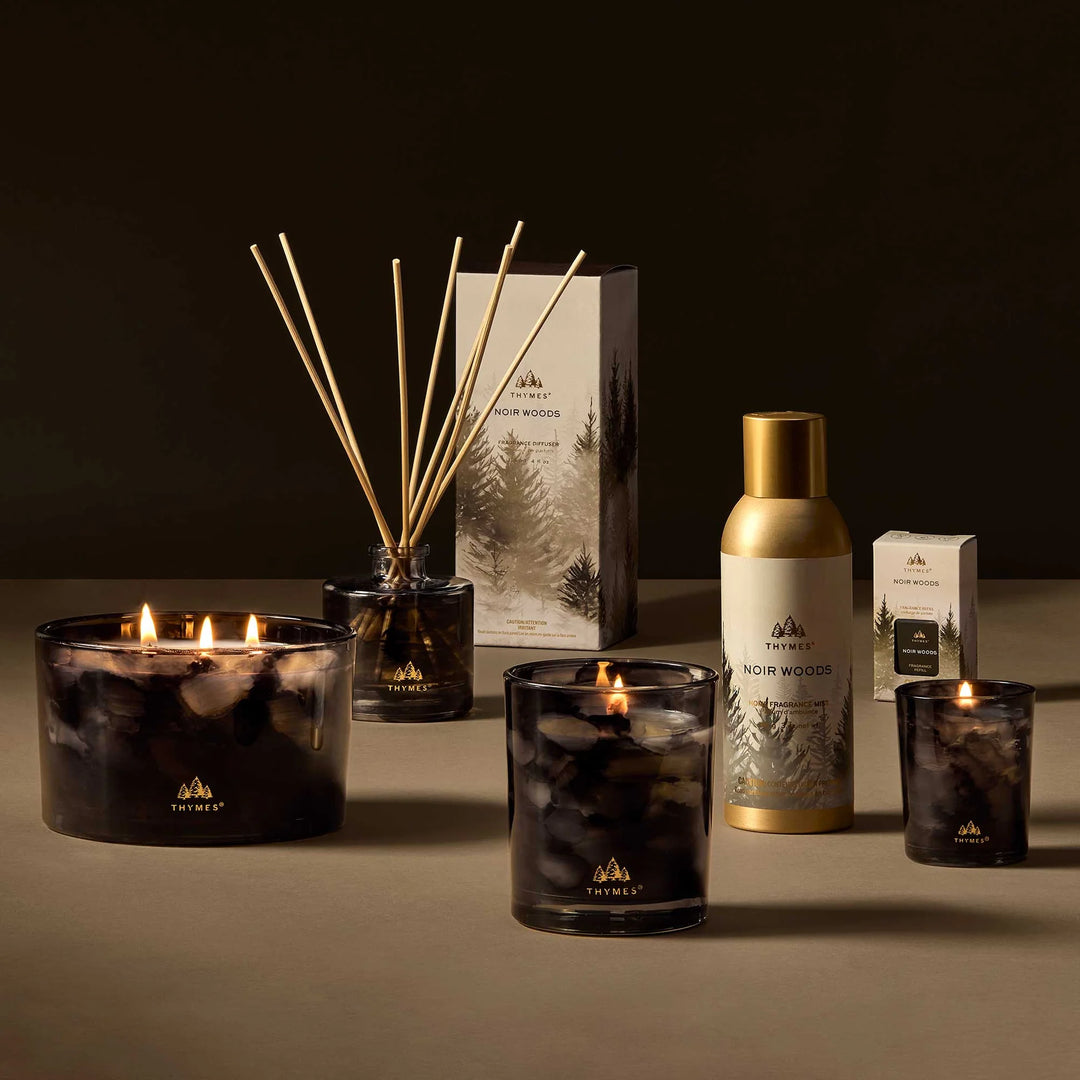 Thymes: Noir Woods Boxed Candle