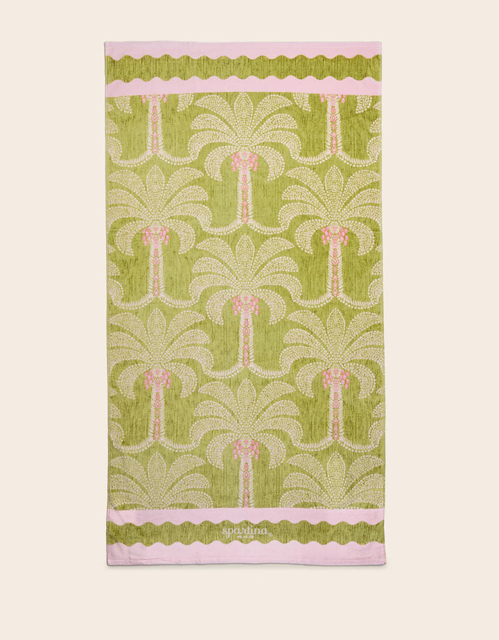 Spartina 449: Beach Towel Castillo Green Palms