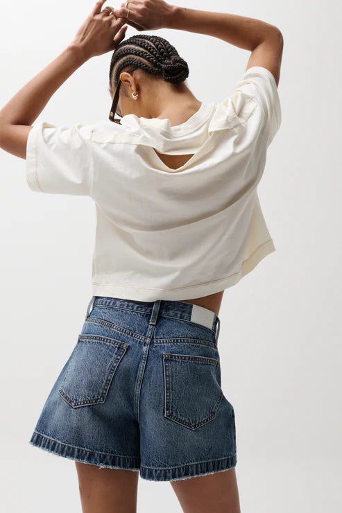 Pistola: Saige High Rise A-Line Short - Wishbone