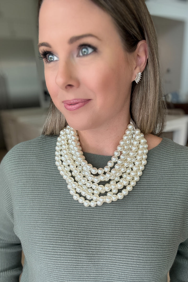 Pearl Chic Beaded Magnetic Necklace 