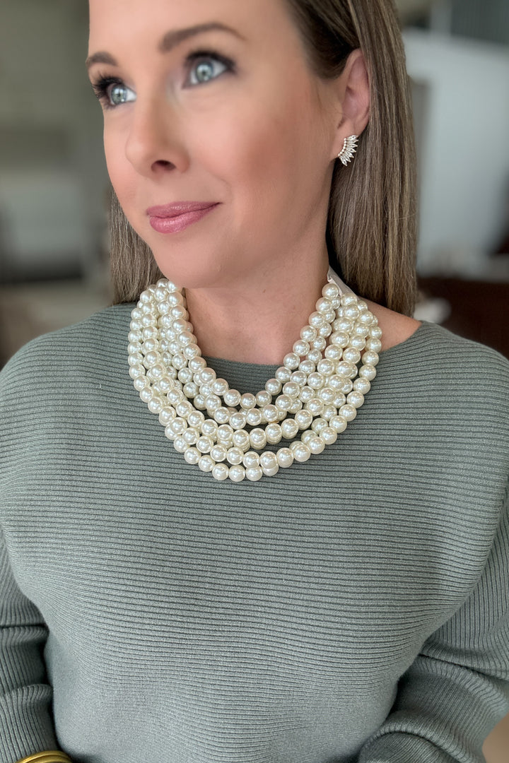 Pearl Chic Beaded Magnetic Necklace 