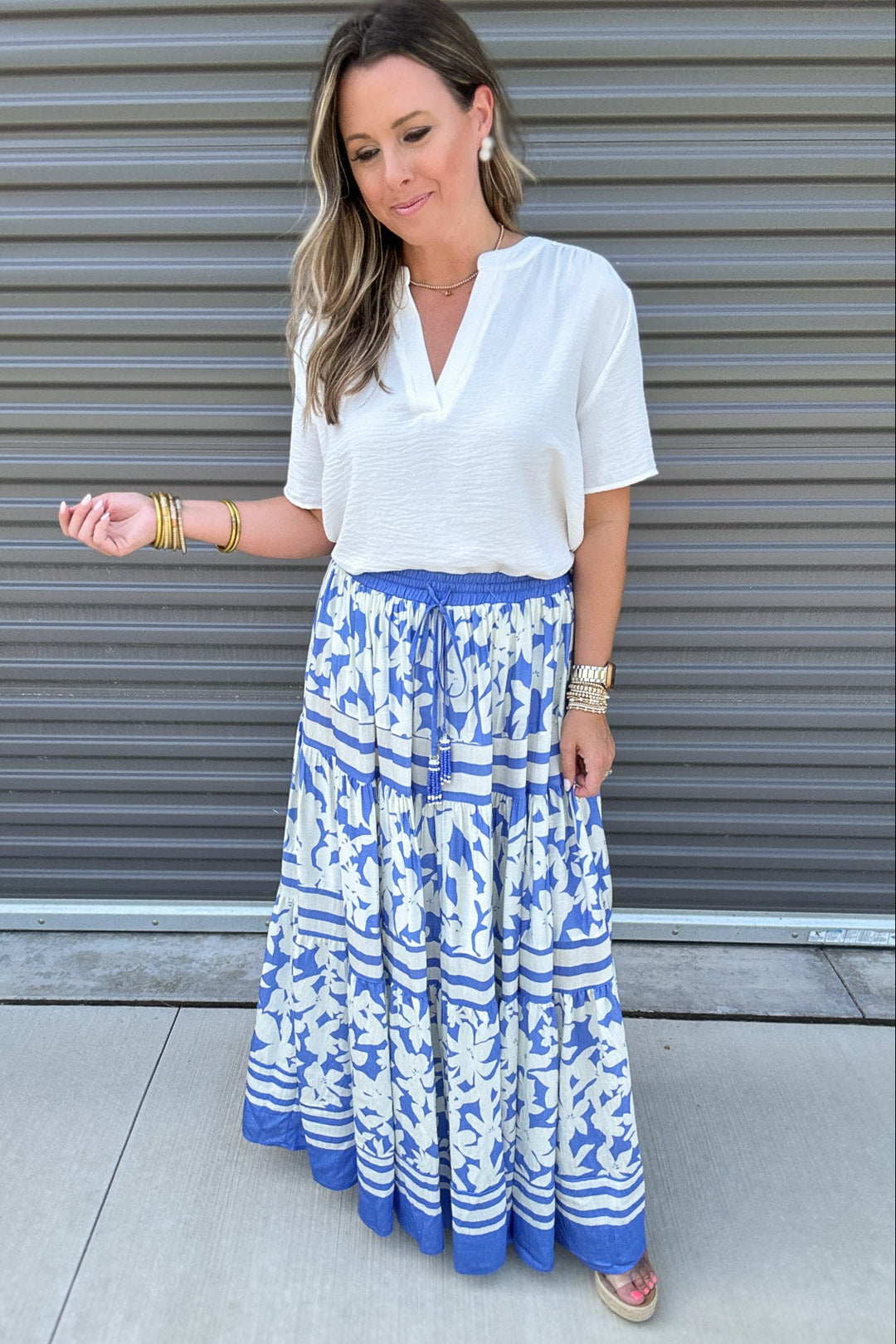 Pinch Maxi Skirt