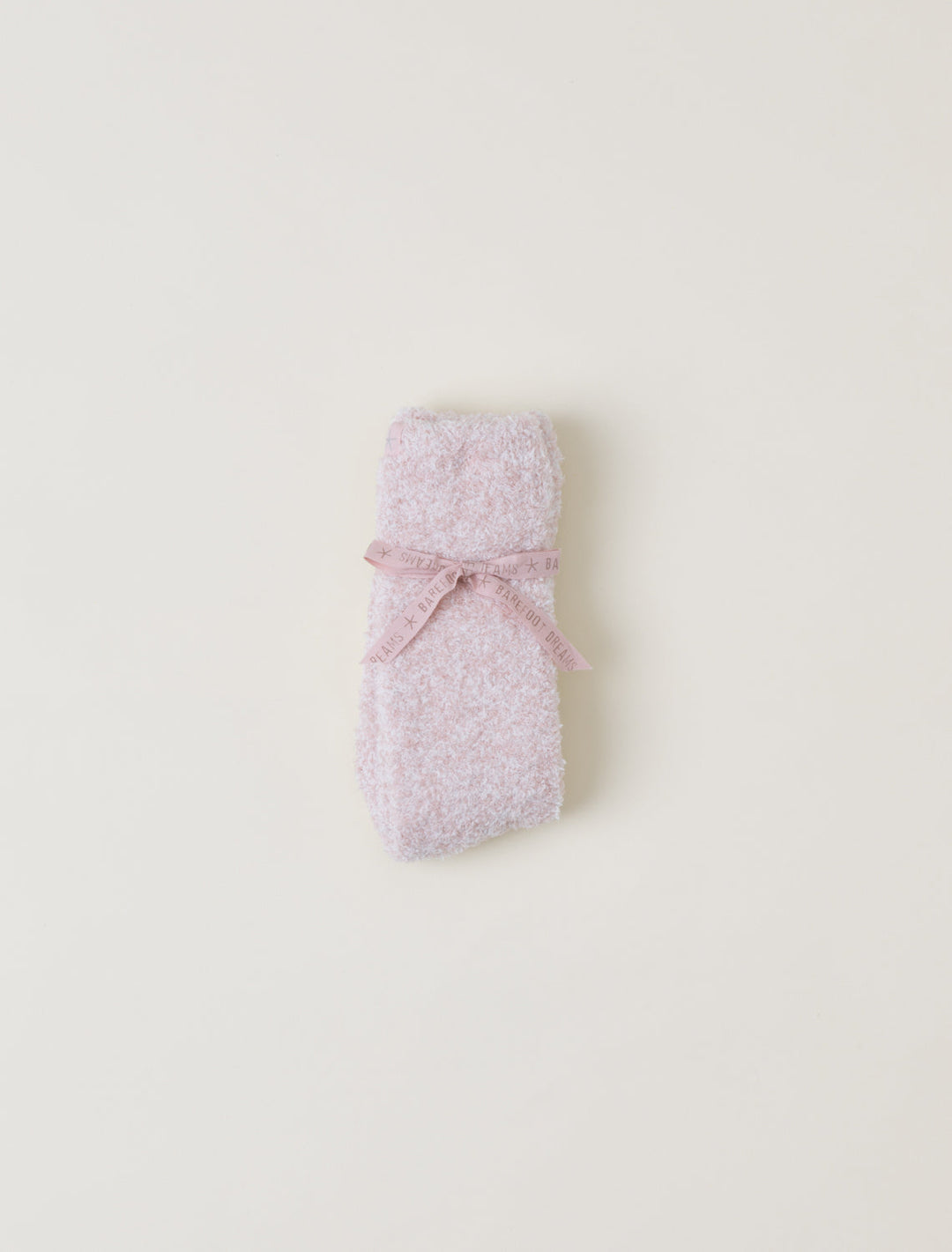 Barefoot Dreams: CozyChic® Heathered Socks - Heathered Dusty Rose/White - S/M
