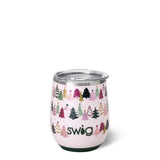 Swig: Tinseled Trees Stemless Wine Cup (12oz)