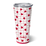 Swig: Insulated Tumbler 32oz - Red Hearts