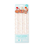 Swig: Pumpkin Spice Girl Straw Topper Set