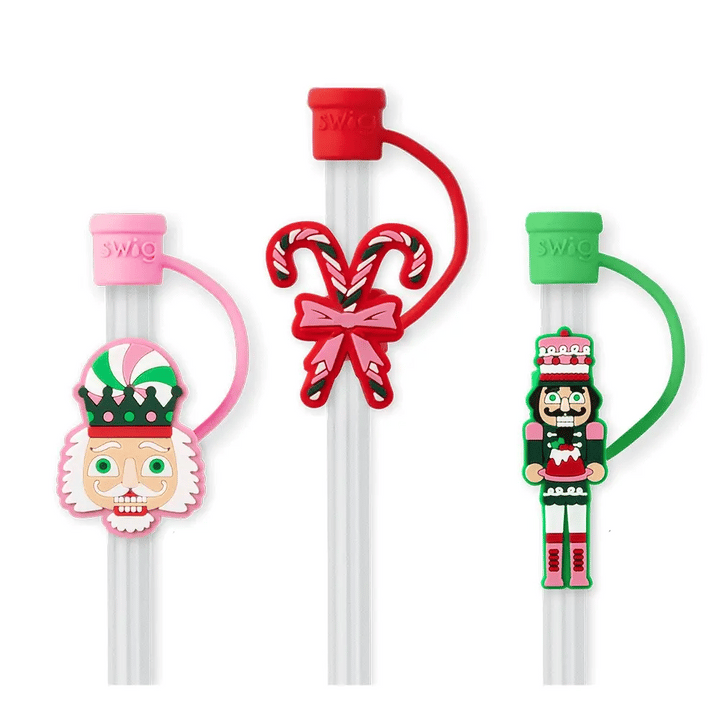 Swig: Sugar Plum Soldiers Straw Topper Set