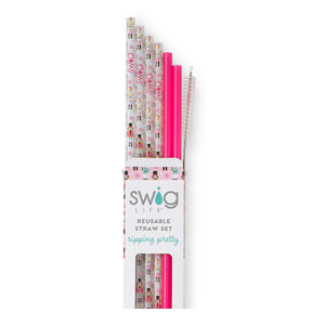 Swig: Nutcracker + Hot Pink Reusable Straw Set
