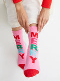 Pink Merry Cozy Socks