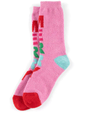 Pink Merry Cozy Socks