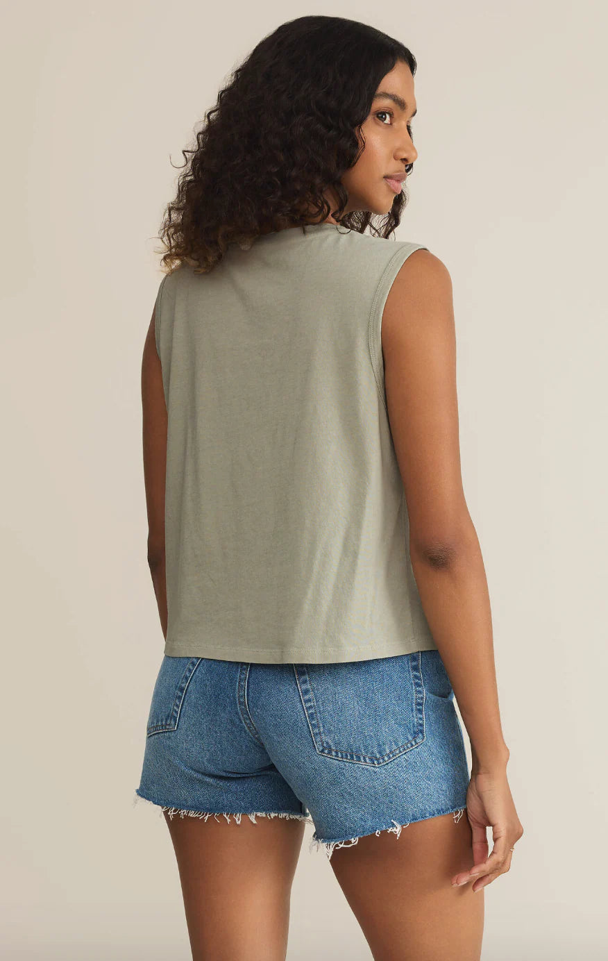 Z Supply: Manana La Mer Tank - Sage Green